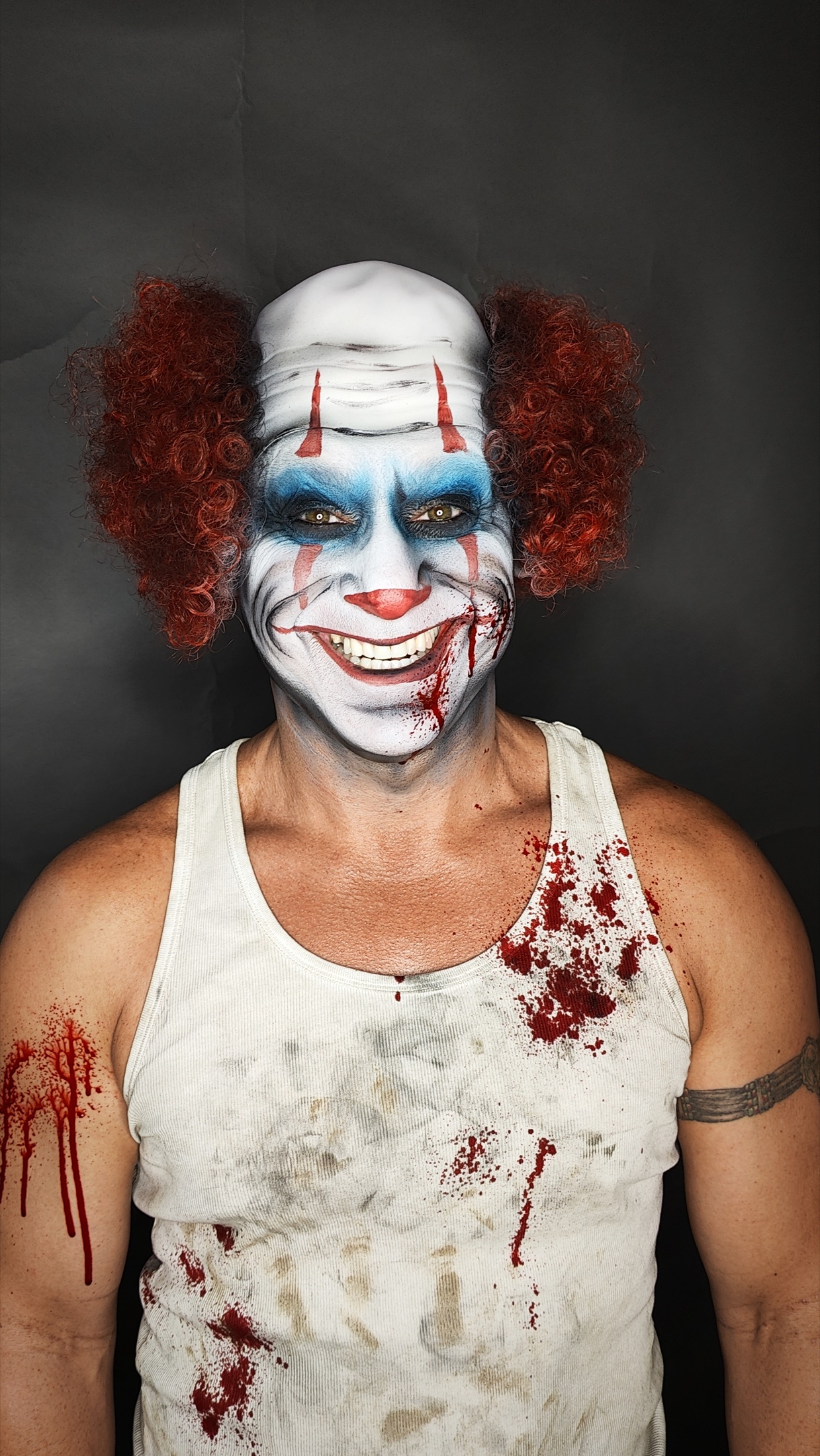 Halloween body art look